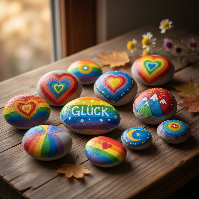 Glückssteine Handbemalt