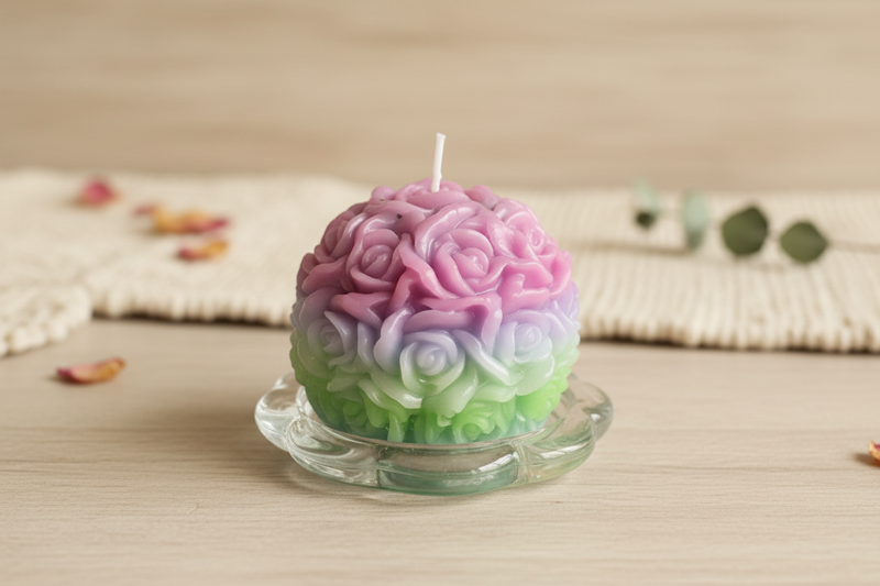 Handgegossene Kerzen  aus Kerzenresten