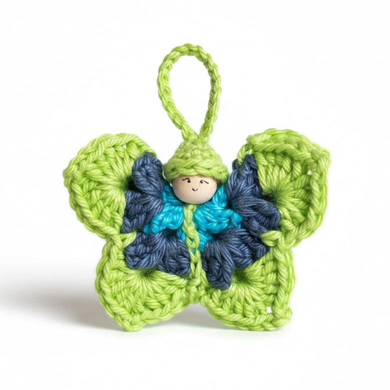 Gehäkelter Schmetterling Handgemacht - Deko & Geschenk | Regenbogencreations