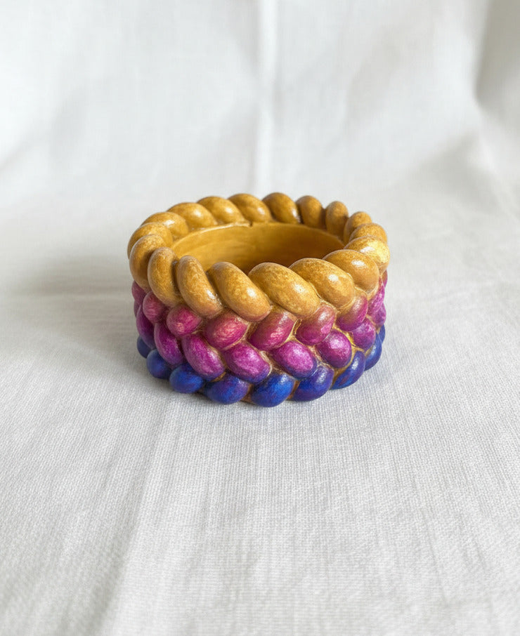 Kerzenhalter aus Gips  – handgemacht