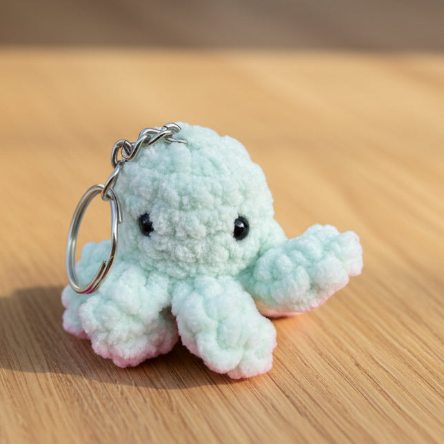 Gehäkelter Tintenfisch, Schlüsselanhänger