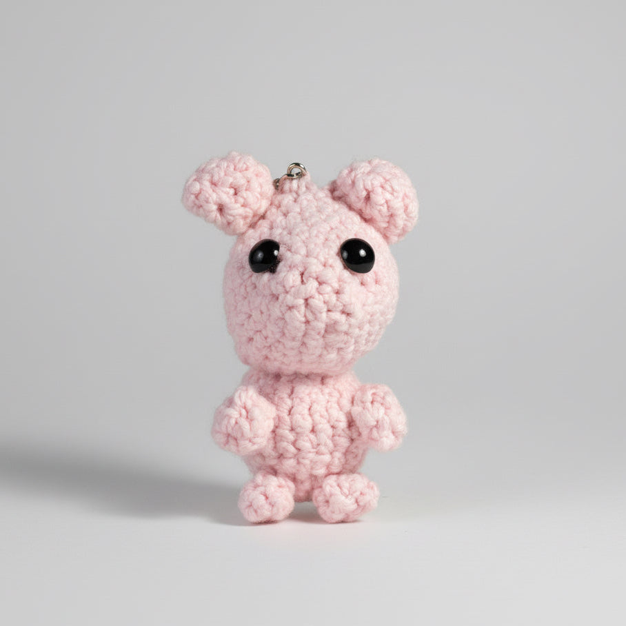 Gehäkeltes Glücksschweinchen - Handgemachter Glücksbringer